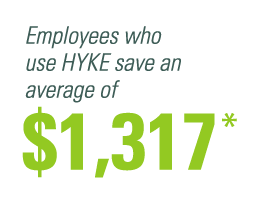 Employees who use HYKE save an average of $1,317